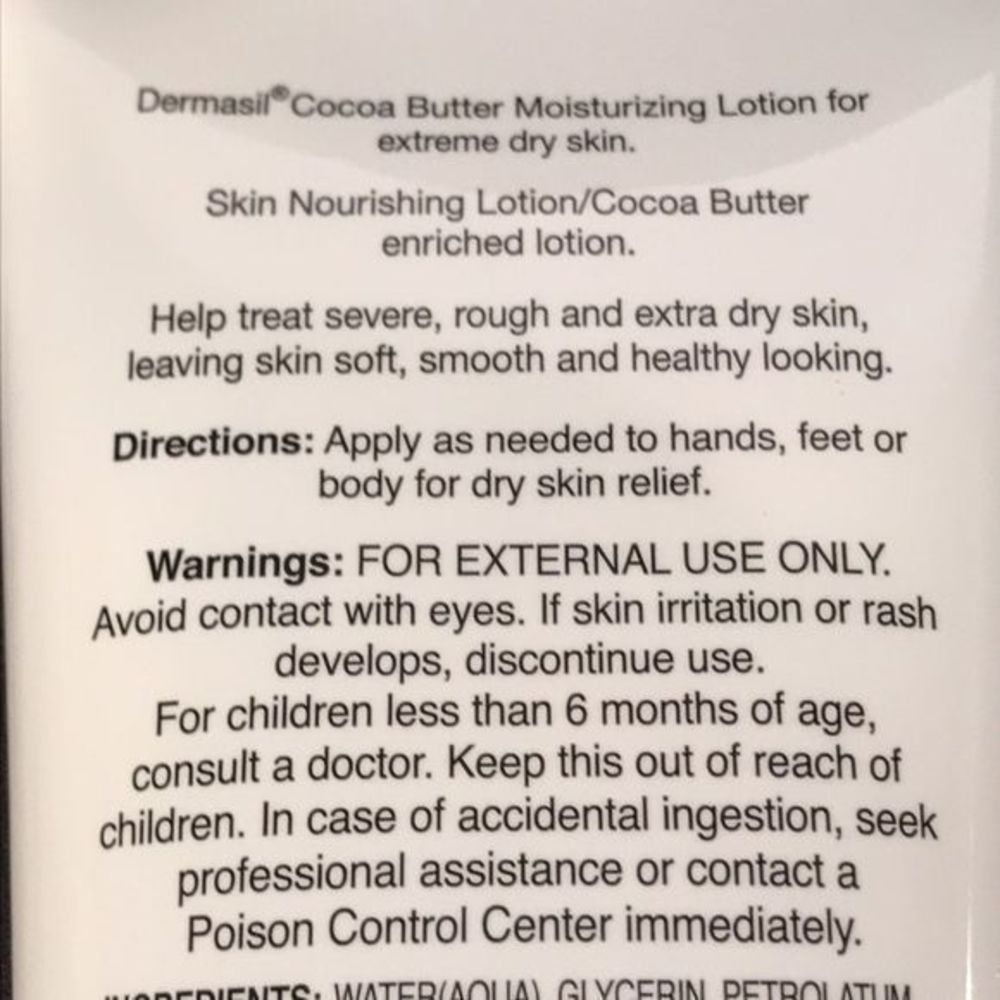 3 Tubes Dermasil Cocoa Butter Lotion (8oz) - Picture 3 of 5